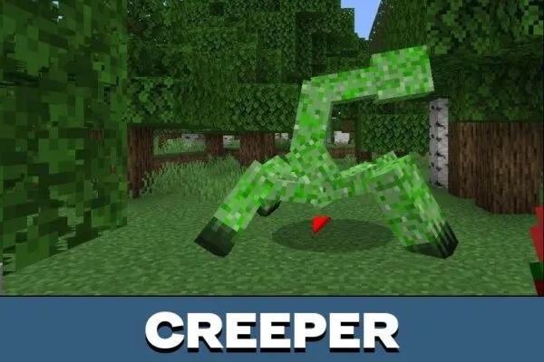 Creeper from Mutant Creatures Mod for Minecraft PE