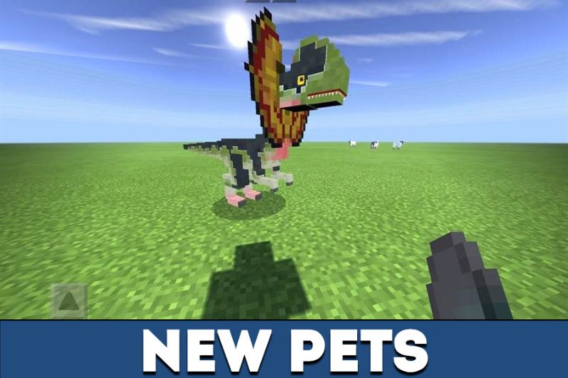 Download Jurassic Craft Minecraft PE mod: giant and tamable dinosaurs