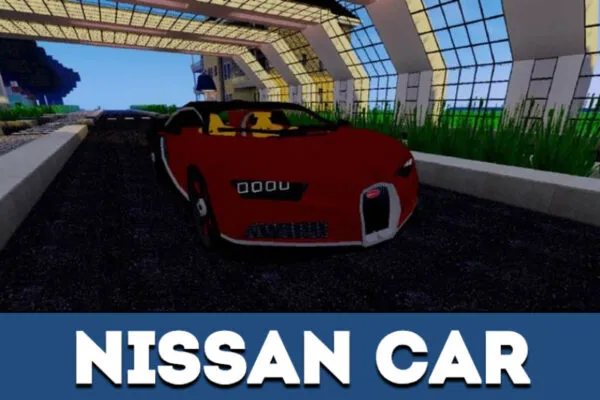 Nissan car in Minecraft PE