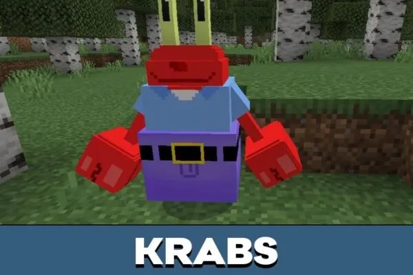 Krabs from SpongeBob Mod for Minecraft PE