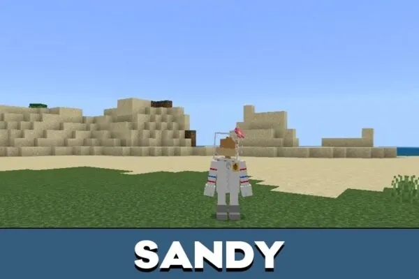 Sandy from SpongeBob Mod for Minecraft PE