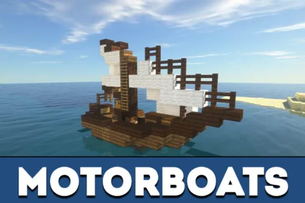 Motorboats from Boat Mod for Minecraft PE