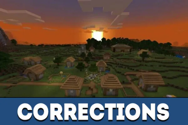 Corrections in Minecraft PE 1.15