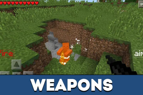 Weapon in MCPE