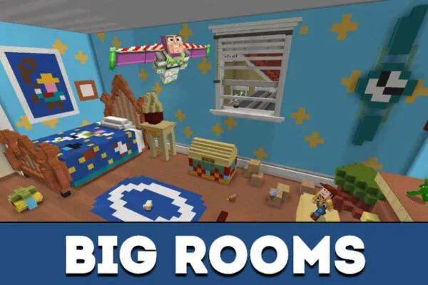 Big rooms in Minecraft PE