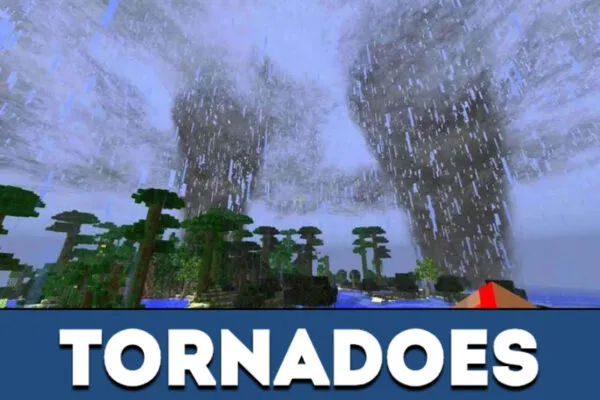 Tornadoes in Minecraft PE