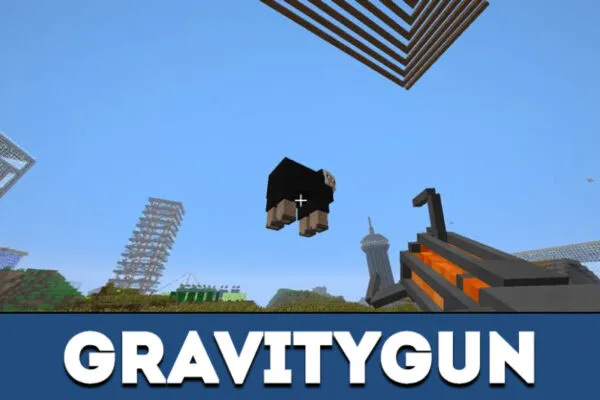 Gravity gun in Minecraft PE