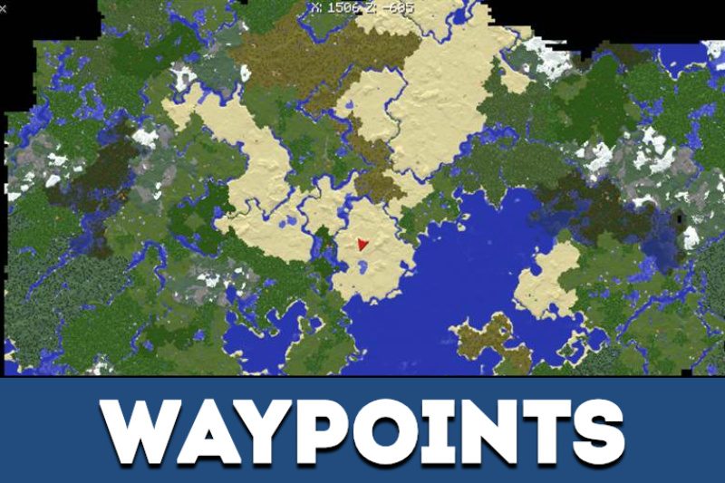 Download Minecraft PE Map Mod: Waypoint mod for minecraft pe