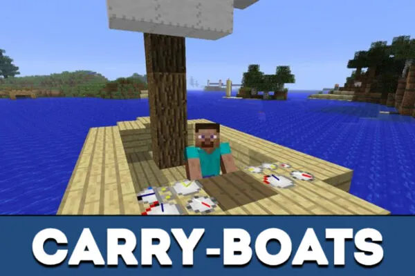 Carry-boats in Minecraft PE