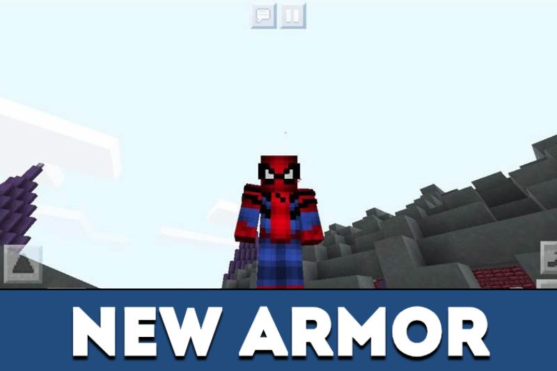 Download Minecraft PE Spiderman Mod: features