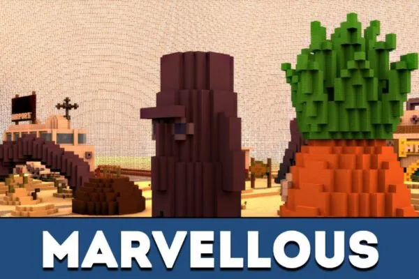 Marvellous town in Minecraft PE