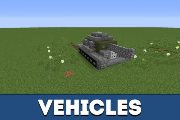 New Vehicles from Tank Mod for Minecraft PE