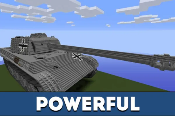 Powerful tanks from Tank Mod for Minecraft PE