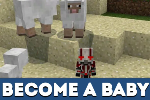 Become a baby from Baby Mod for Minecraft PE