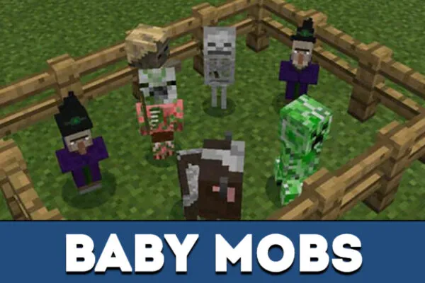 Mobs from Baby mod for Minecraft PE