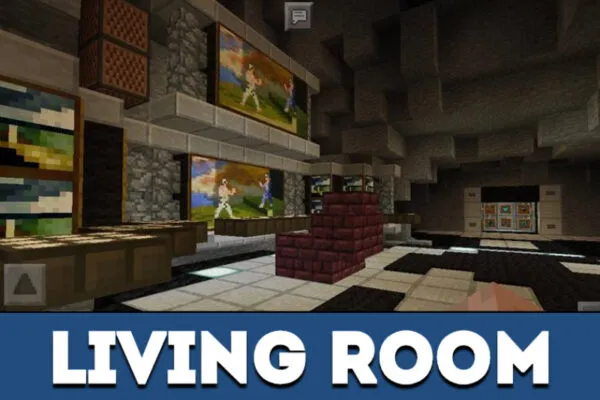 Living room in MCPE