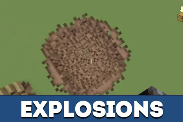 Explosions from C4 Mod for Minecraft PE