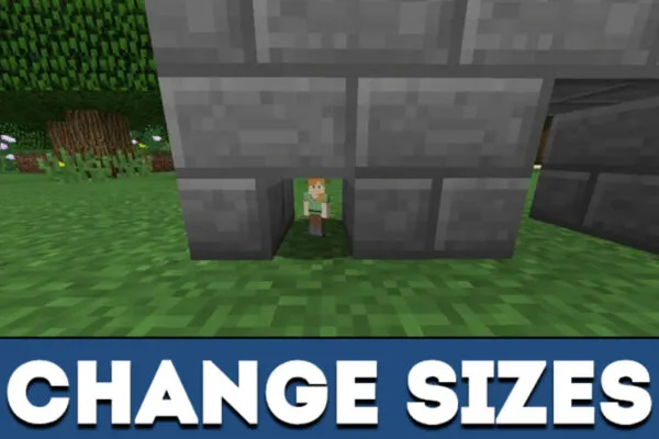 Change sizes in MCPE