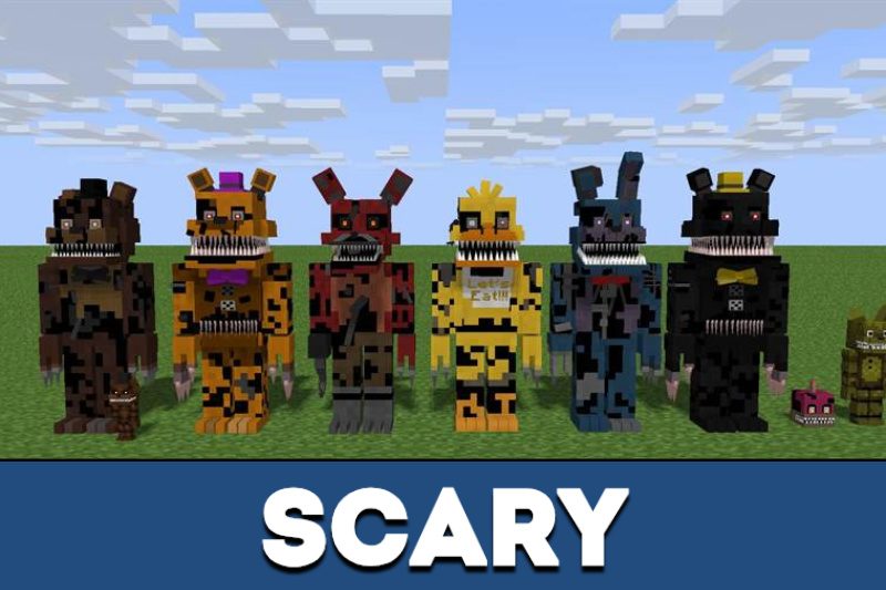 Five Nights at Freddy's 4 MOD UPDATE in Minecraft PE 