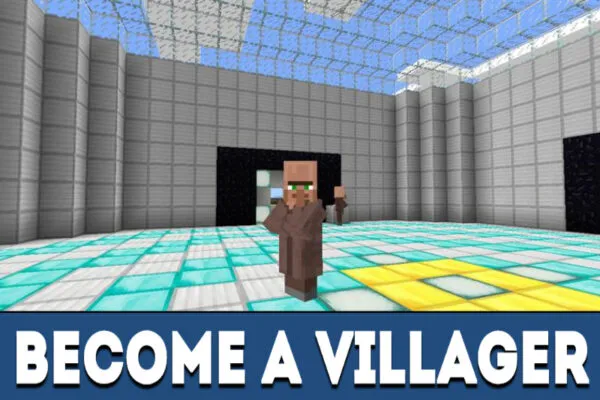 Become a villager in MCPE