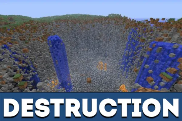 Destruction in MCPE