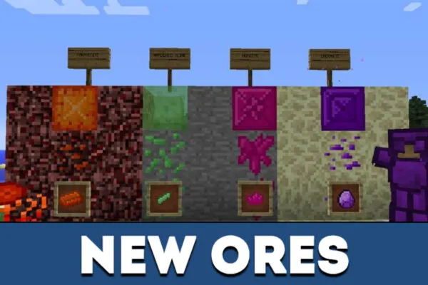 New ores in MCPE