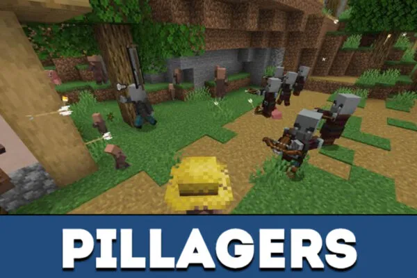 Pillagers in Minecraft PE 1.11