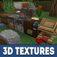 Minecraft 3D Texture Pack (1.19, 1.18) for MCPE/Bedrock Edition