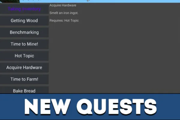 New quests in MCPE