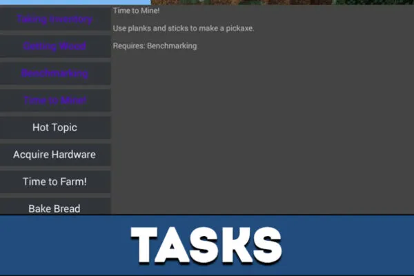 Tasks in MCPE