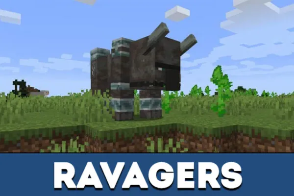 Ravagers in Minecraft PE 1.10