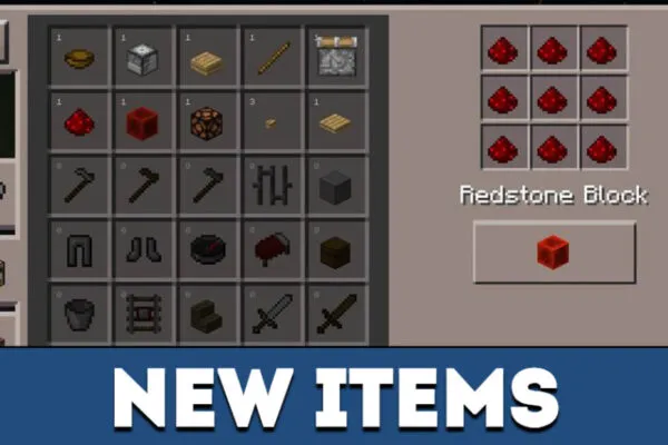 New items in MCPE