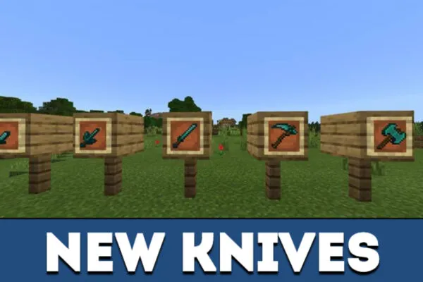 New knives in MCPE