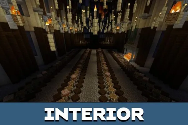 Interior from Hogwarts Map for Minecraft PE