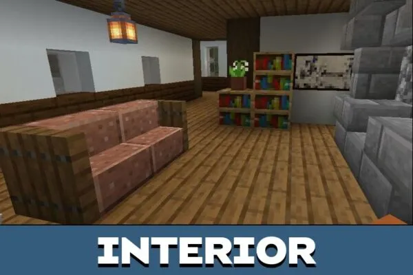 Interior from Town Map for Minecraft PE