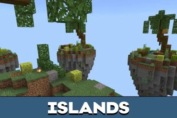 Islands from Skywars Map for Minecraft PE