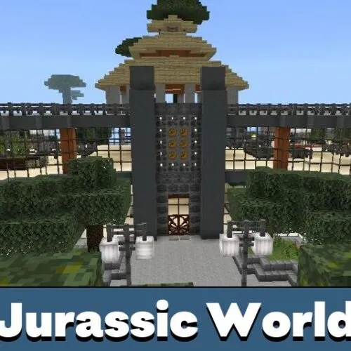 Jurassic World Map for Minecraft PE