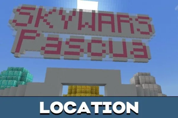 Locations from Skywars Map for Minecraft PE