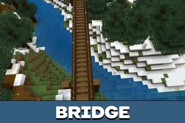 Bridge from Village Maps for Minecraft PE