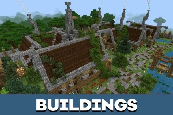 Buildings from Village Maps for Minecraft PE