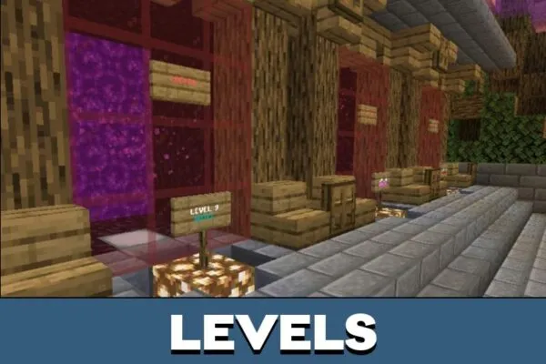 Levels from Dropper Map for Minecraft PE