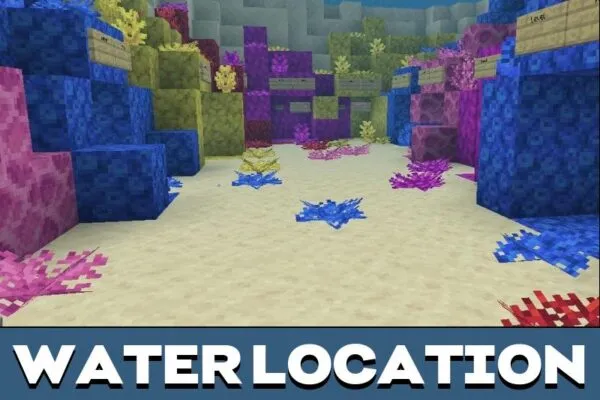 Water Location from Dropper Map for Minecraft PE