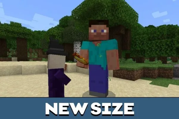 New Size from Baby Mod for Minecraft PE