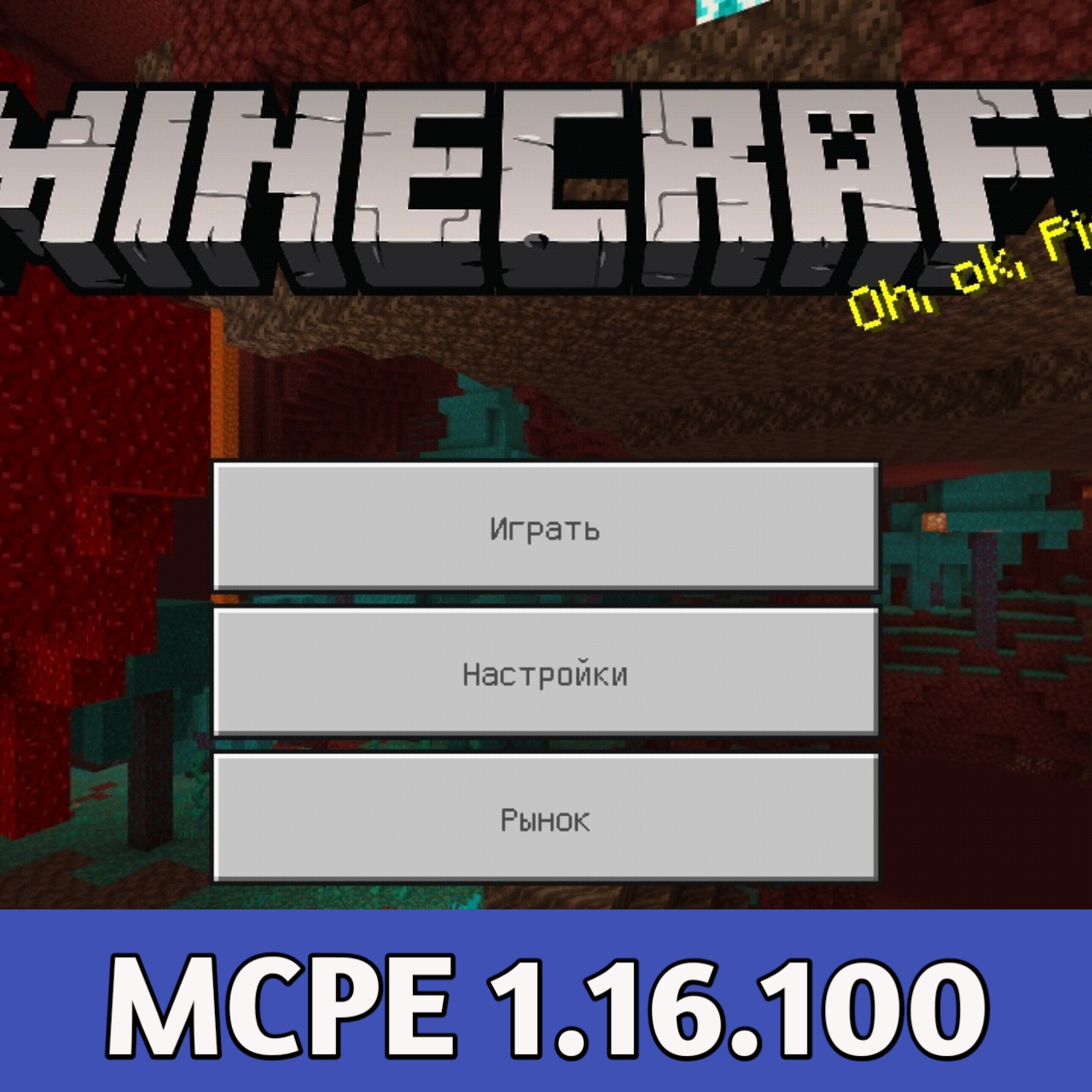 Download Minecraft PE 1.16.100.55 apk free: Nether Update