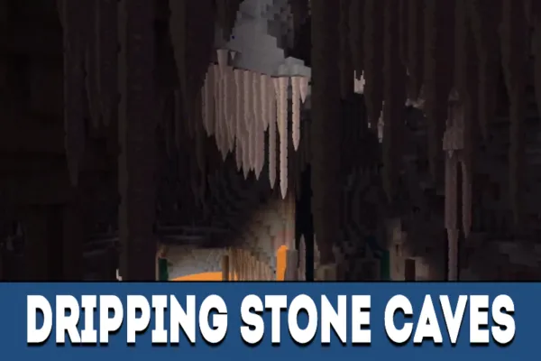 Dripping stone caves in MCPE