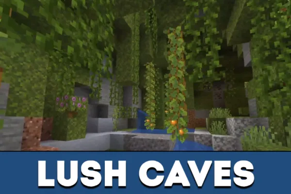 Lush caves in Minecraft PE