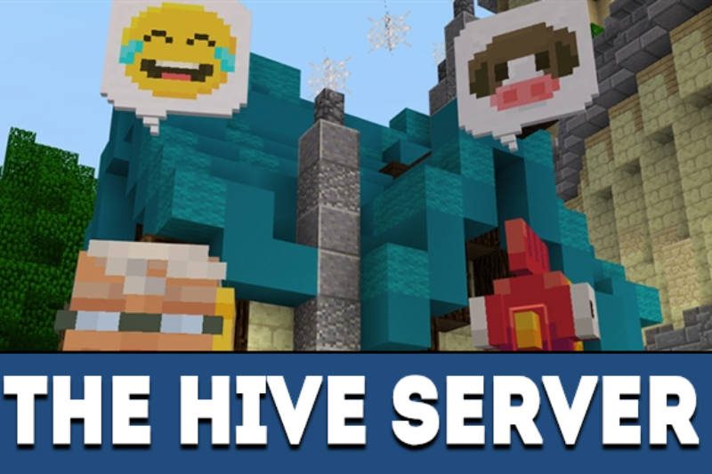 Servidor De Mini Jogo The Hive Minecraft Bedrock No PC PE Bed Wars- #