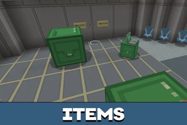 Items from Among Us Map for Minecraft PE