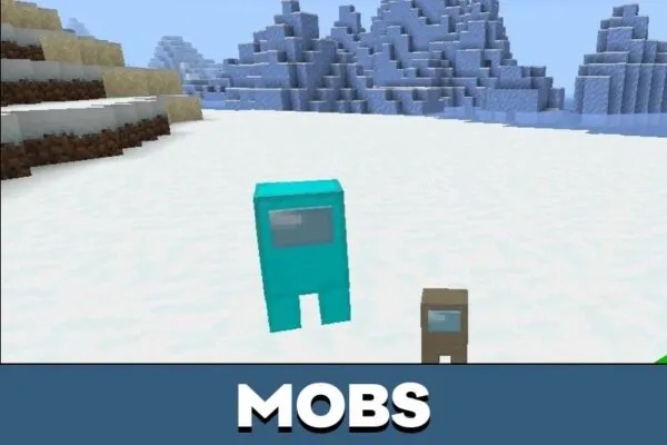 Mobs from Among US Mod for Minecraft PE