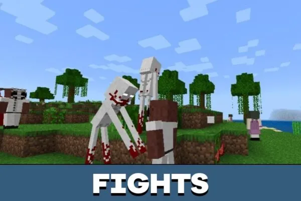 Fights from SCP Mod for Minecraft PE